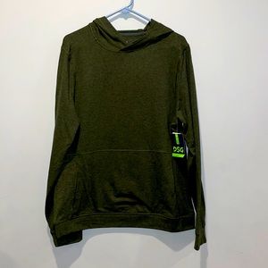 Men’s DSG 365 pullover hoodie size medium pure black/forest night color